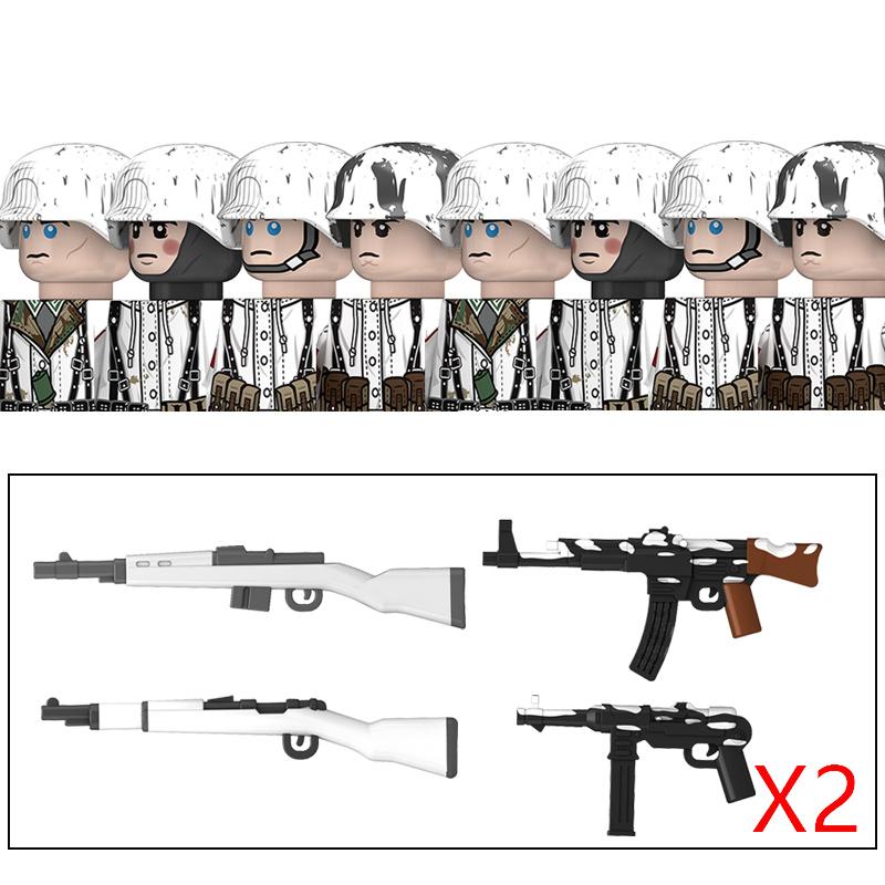 High-Quality Ww2 High-Quality Germany High-Quality Winter Military figure Army style High-Quality Army High-Quality Building High-Quality Blocks