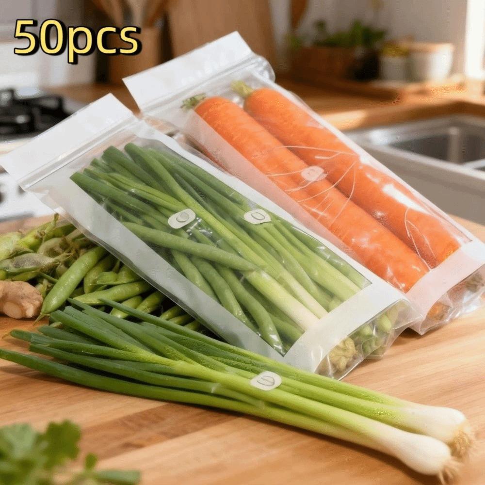 Transparent Fresh-keeping Bag Thickened Leak-Proof Food Preservation Bag Sealed Humidity Resistant Refrigerator Storage Bags