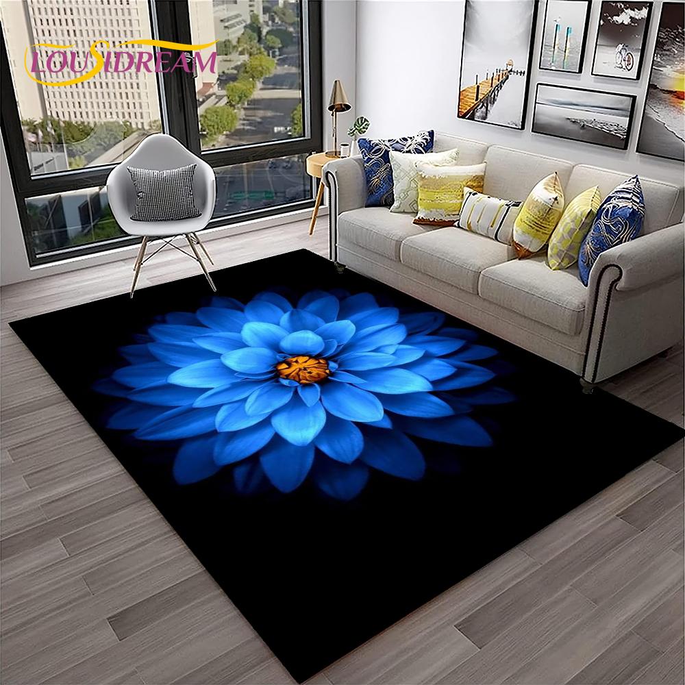 Daisy Nordic Sun Flowers  Carpet Rug for Home Living Room Bedroom Sofa Doormat Decor,kids Play Area Rug Floor Mat