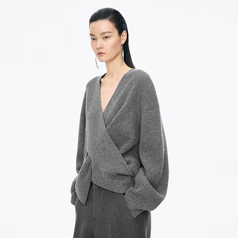 JNBY 2025 Winter Loose Wool Knit Pullover Sweater