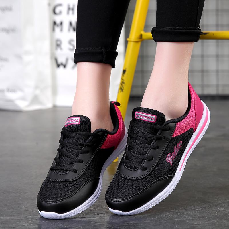 Summer new mesh breathable sneakers soft-soled casual running shoes lightweight mesh shoes tide