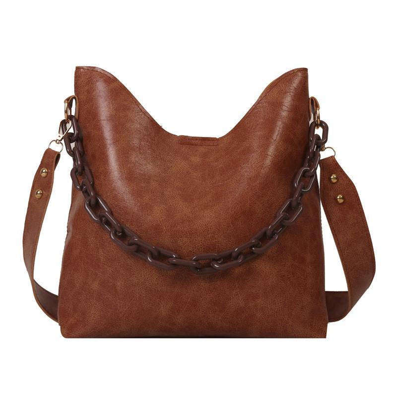 Fashionable Large Capacity Women's Bucket Bag 2023 Winter New Korean Version Trendy Shoulder Handbag