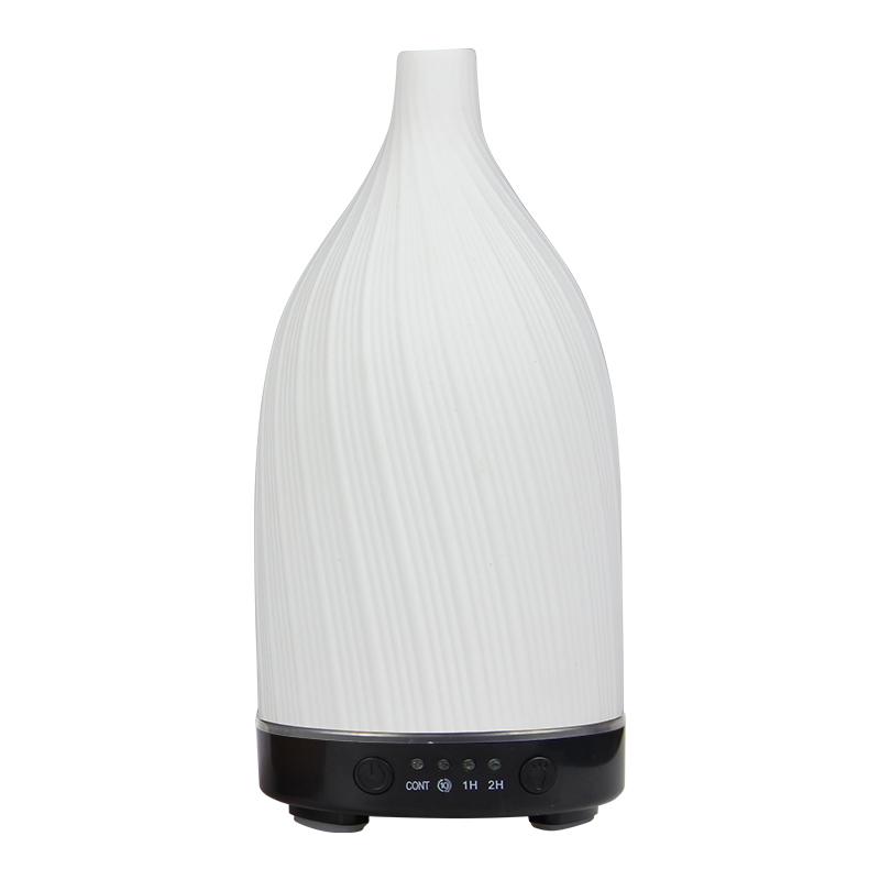 

Essential Oil Diffuser White Ceramic Humidifier 100ml Timing with Night Light Auto Off Home Office Humidifier Scent Diffusers USB