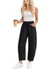2025 European & American Women's Summer Sports Drawstring Nine-Point Sweatpants