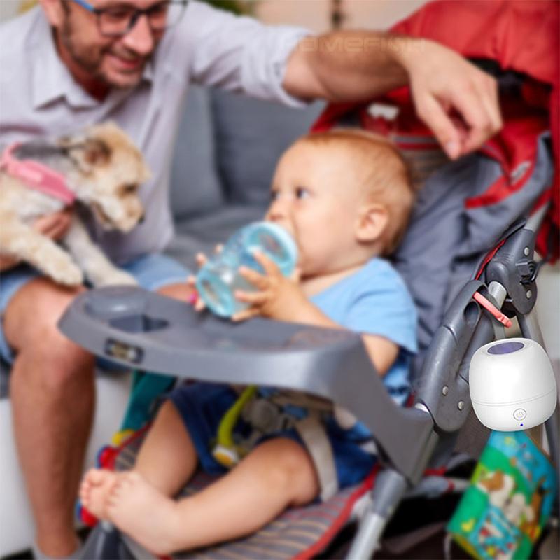 Newest Portable Pacifier Sterilizer Case with UV Light Travel Rechargeable Sanitizer Box