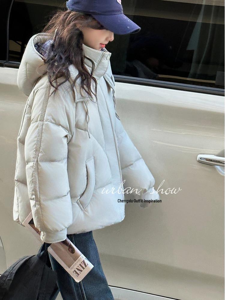 2025 Girls' Winter Fashion Padded Cotton Jacket - Thickened, Stylish Coat for Big Kids