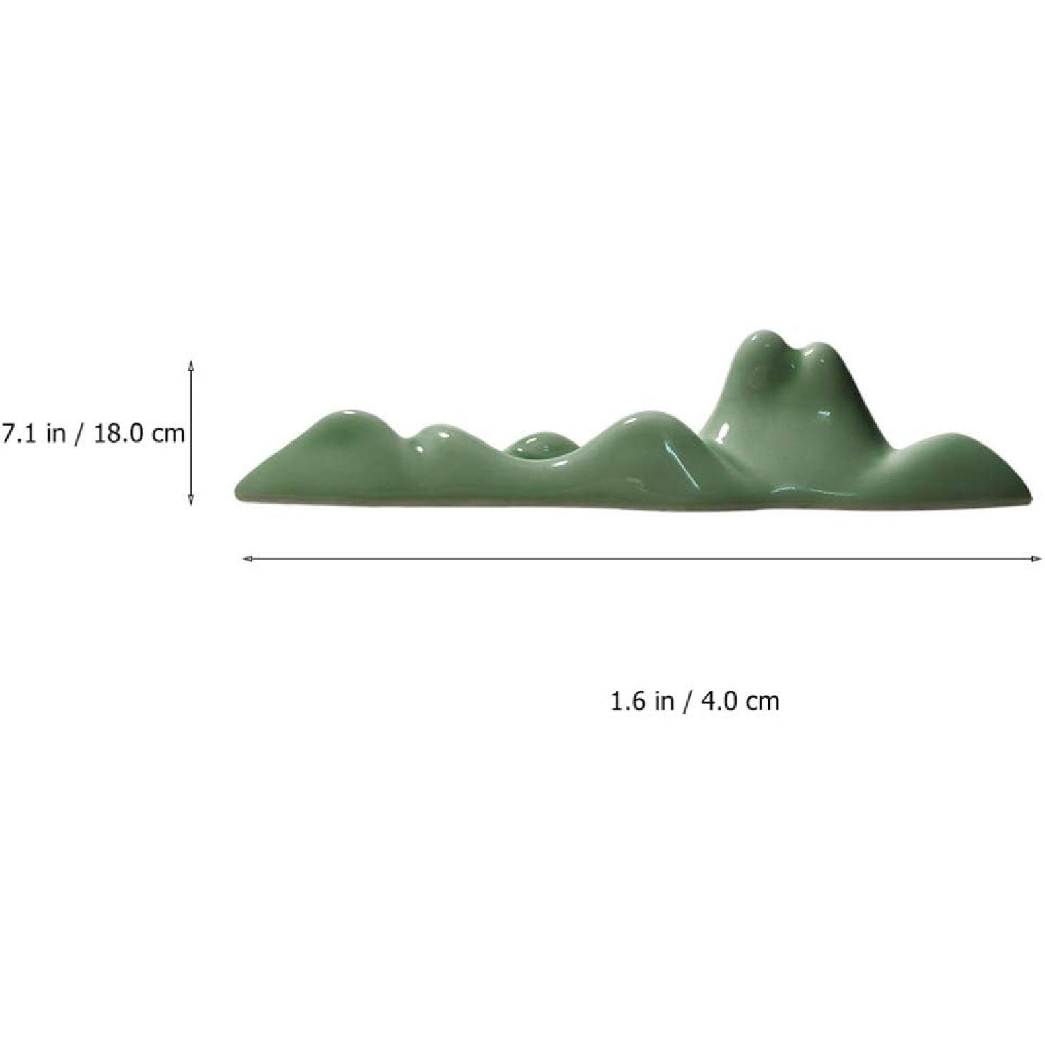 

TOYANDONA Calligraphy Brush Holder Rack Paint Ceramic Brush Rest with Wave Design for Chinese Calligraphy Practice Supplies Beginner