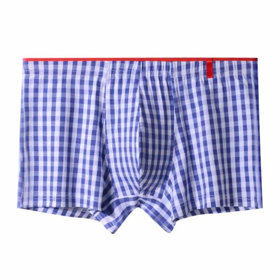 

Мужское нижнее белье-боксеры, эластичный пояс со средней посадкой, шорты в клетку с принтом, U-выпуклые дышащие трусики, повседневная одежда L