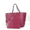 AUTHENTIC Epi Neverfull MM Shoulder Bag Tote Bag Fuchsia M40882