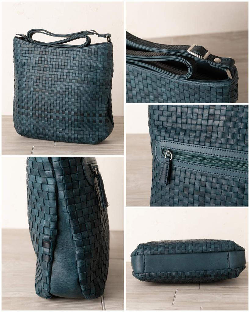 BAG since Imai Bag Pony Mesh Shoulder Genuine Crossbody Braided A5 Vertical Style [IMAI 1977] Bag, Leather, Bag, Horsehide, Size, (33428 Chocolate)