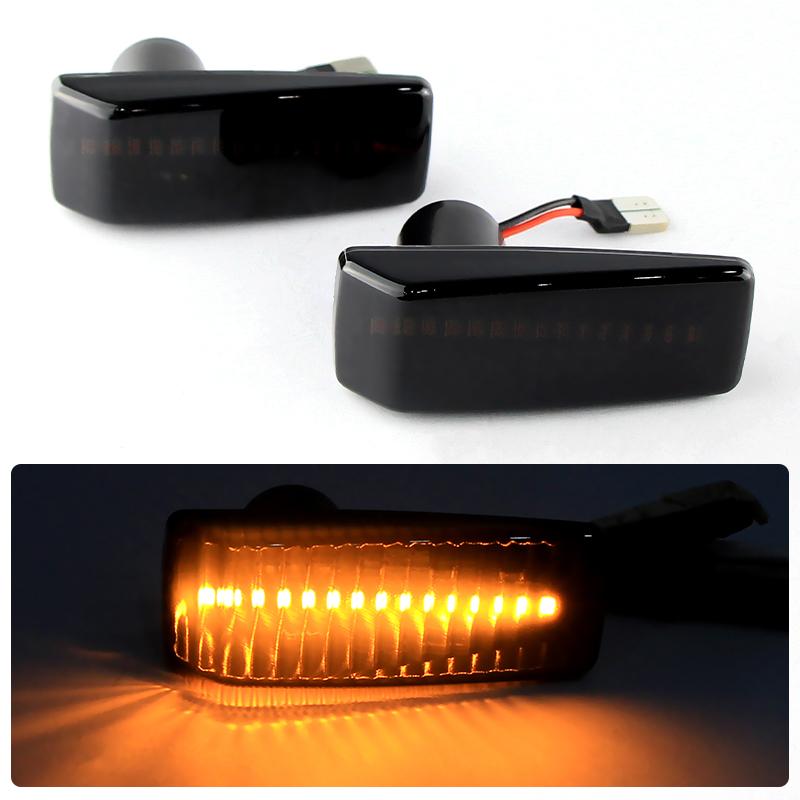 

2pcs LED Side Marker Blinker Light Fit For Mercedes W201 W202 C-CLASS W124 E-CLASS W140 S-CLASS R129 SL-CLASS Turn Signal Lamp