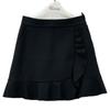 RED VALENTINO UR3RAE851Y1 Black Flare Skirt skirt 42 blackUsed