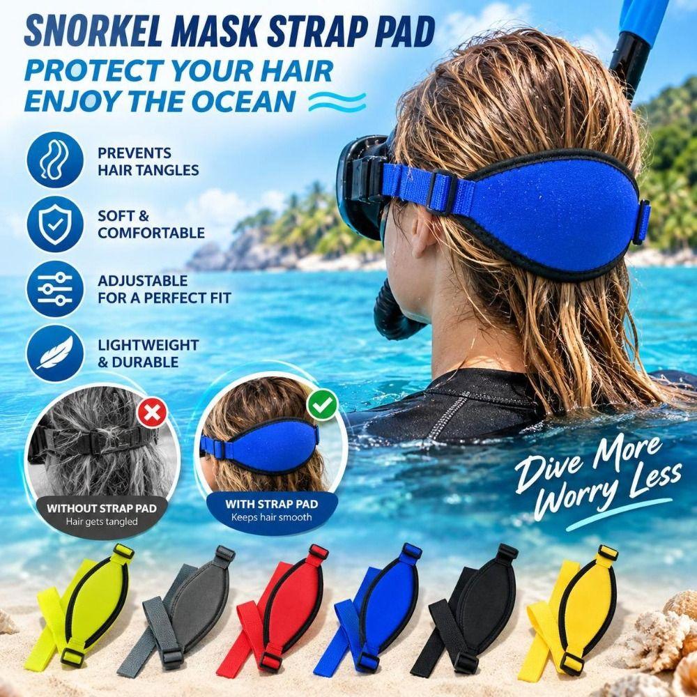 Neoprene Diving Mask Strap Quick-Dry Hair Protector Wrap Snorkel Mask Strap Cover Dive Accessories