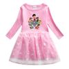 Girls' Stylish Mesh Skirt Long Sleeve Dress - New Spring/Autumn 2022 Fashion