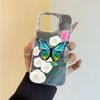 Flower Butterfly Large Hole Transparent Phone Case For Apple Iphone Niche Cute Girls Design