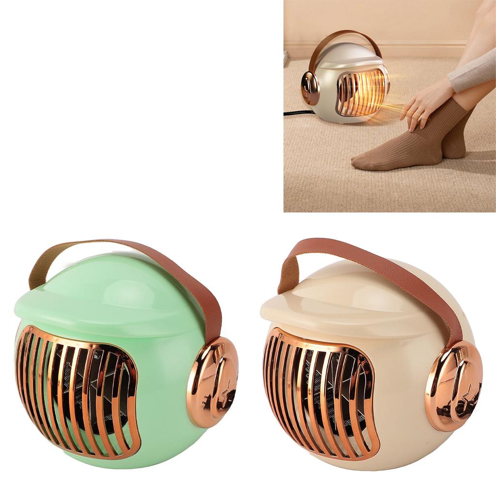 Tragbarer Raumheizer, kleiner elektrischer Heizer für den Innenbereich, mit Griff, automatische Abschaltung, geringes Geräusch für zu Hause