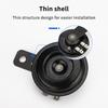 12V 48V 60V General Motorcycle Electric Horn Kit Waterproof Round Speaker Loud Electric Horn Suitable For Bicycle Scooter 105Db
