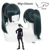 Jujutsu Kaisen Maki Zenin Costume Cosplay Occhiali Parrucca Top Gonne Set Completo Maki Uniforme per Festa di Halloween per Donne Uomini