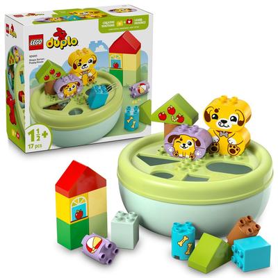 LEGO Duplo Dog House and Shape Sorting Puzzle 10441 Toy for Boys and Girls