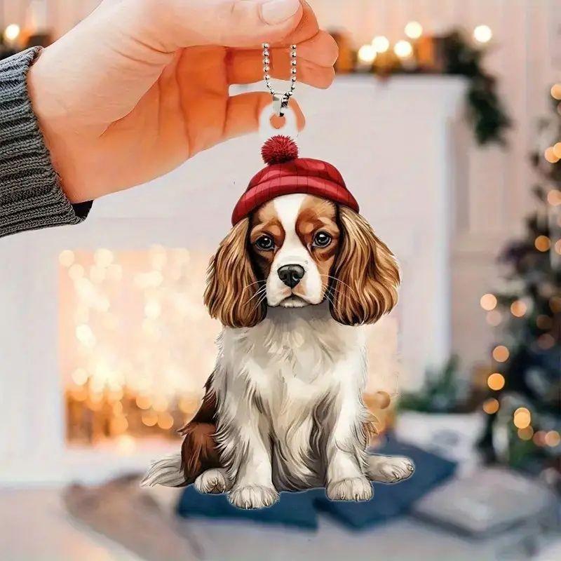 

Такса Автомобиль Креативный Аксессуар для Интерьера Яркая Акриловая Подвеска для Автомобилей 3