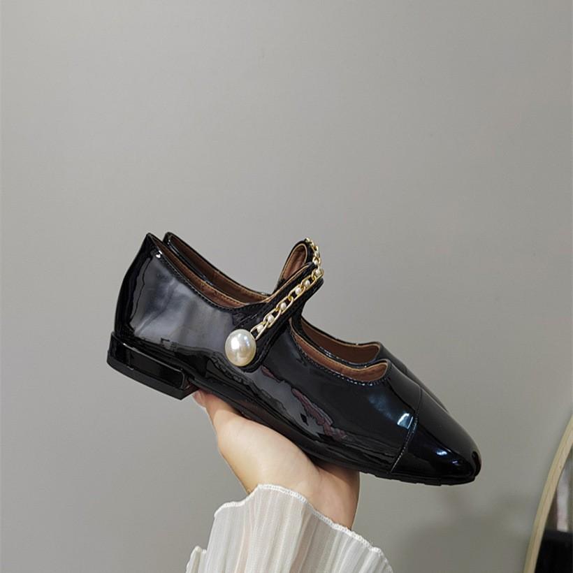 Französische mittelhohe kleine duftende einzelne Schuhe Damenschuhe Frühling und Herbst 2025 neu Frühling und Herbst Abendbrise Mary Jane kleine Lederschuhe