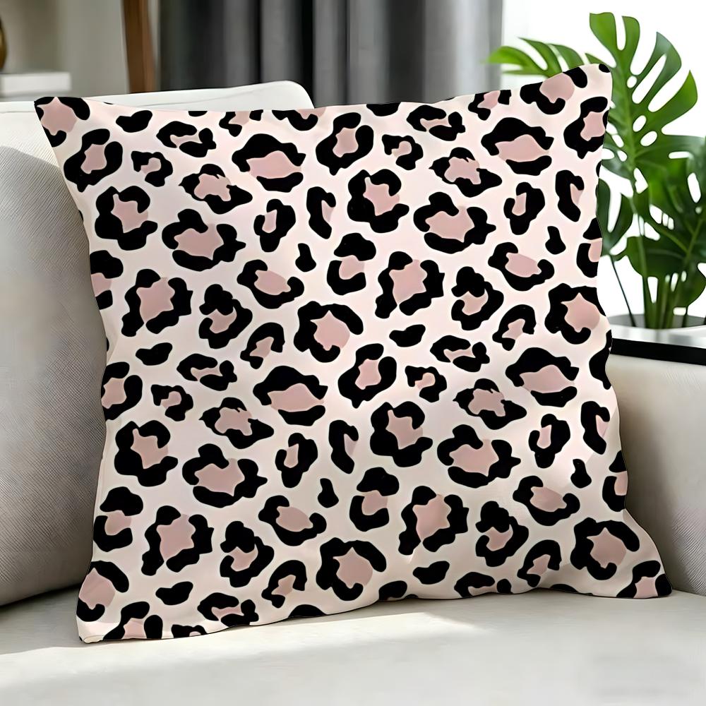 Art lleopard print Cushion Cover Cushion Cover Set Pcs x x x Pillowcase Decorative Sofa Home Decor
