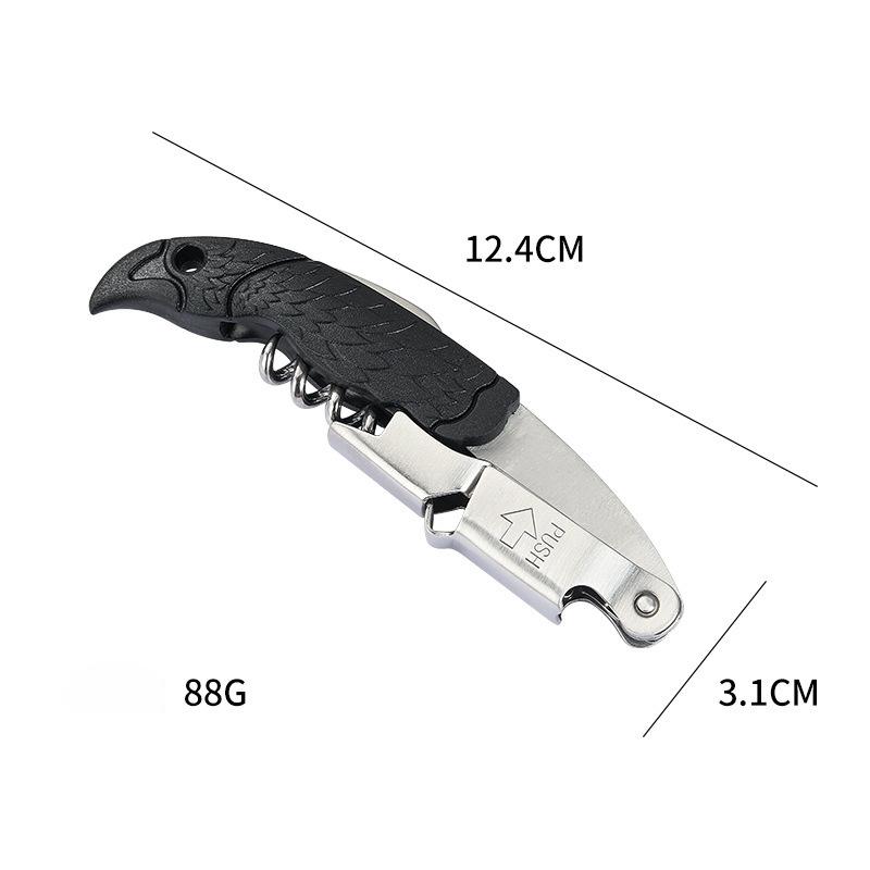 Bottle Opener Stainless Steel Beer Opener Creative Metal Can Opener Plastic Portable Multi-functional Seahorse Knife