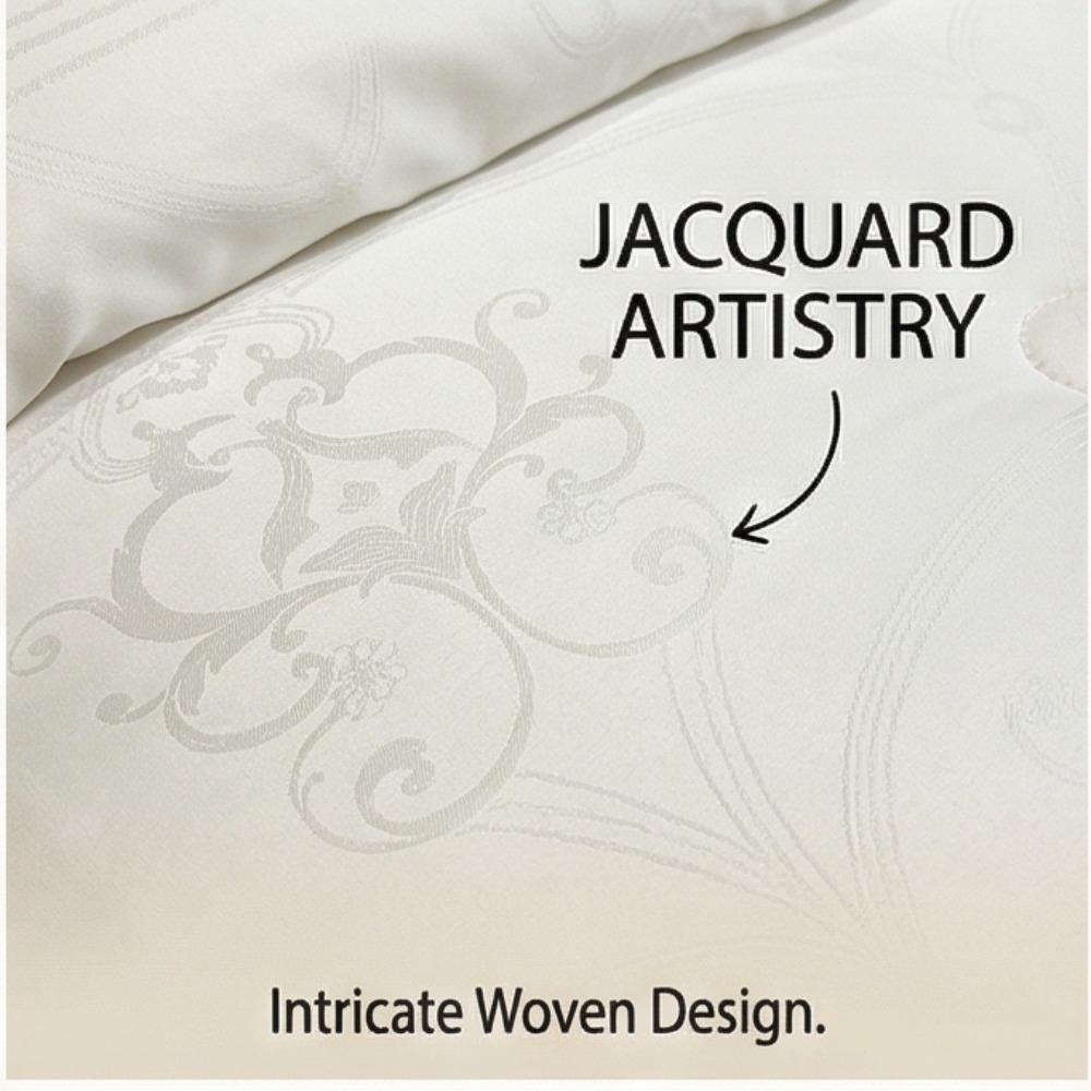 Jakarlı Soya Lifi Kalınlaştırılmıştır, Her Mevsime Uygundur (İlkbahar, Yaz, Sonbahar, Kış) Yatak Takımı için.