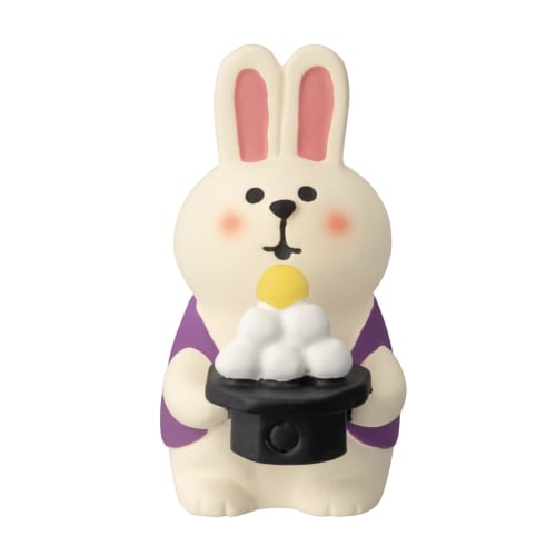 

Decor Corporation concombre Children s Rabbit Moon Viewing Dumplings Size: Approx. W2.3 D3.4 H4.4 ZTM-47085M