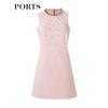 PORTS Women's Dusty Pink Ruffle Mini Dress