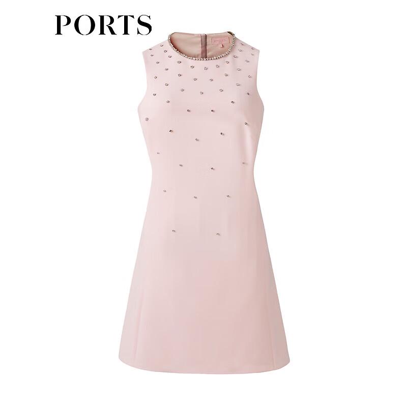 PORTS Women's Dusty Pink Ruffle Mini Dress