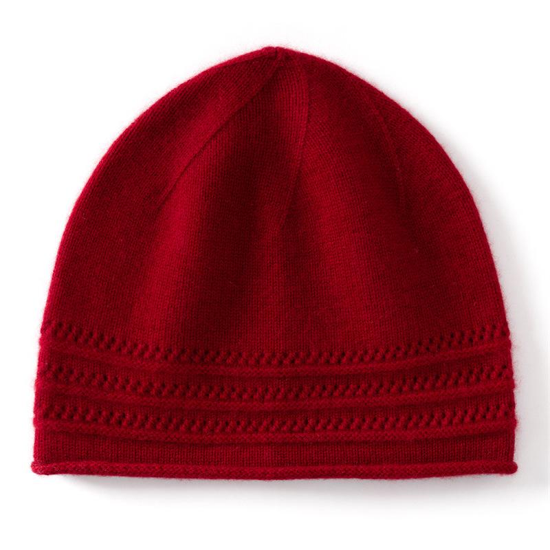 Autumn and Winter Cashmere Hat Women's Warm Knitted Hat Cashmere Knitted Hat Winter Women's Cold-proof Cashmere Warm Knitted Hat