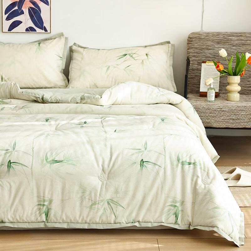 HONGSHIJIAFANG Tencel Cotton Linen Summer Quilt