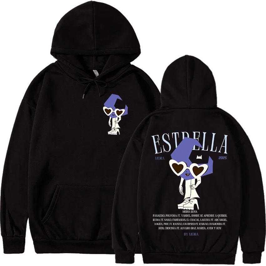 

Rapper MORA Tour 2025 Album Merch Hoody Men Women Y2K Vintage Oversized Sweatshirts Fashion Harajuku Pullover Hoodies Streetwear 3XL