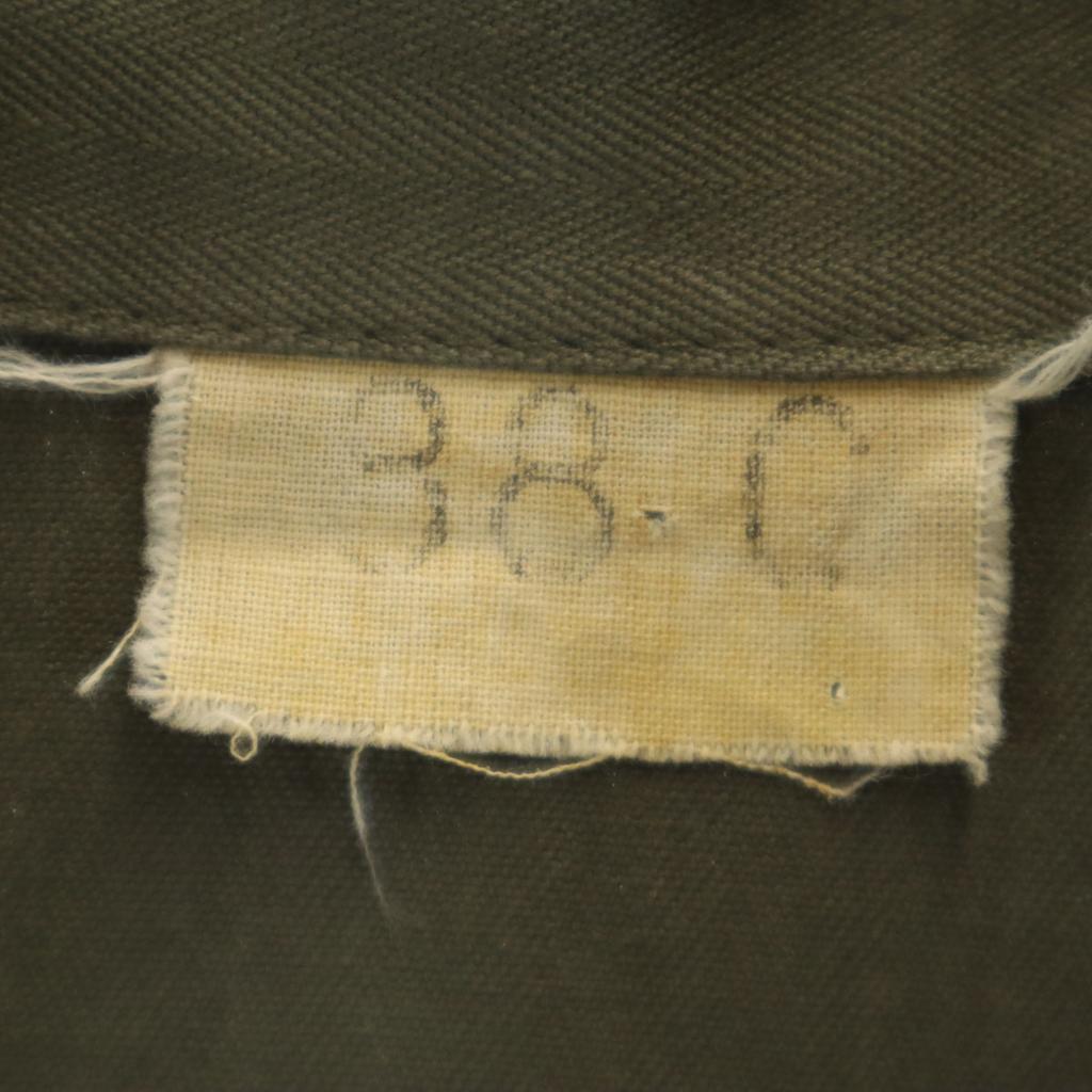 FRENCH ARMY 80s vintage F-2 Field jacket 38 khaki military Men's Used