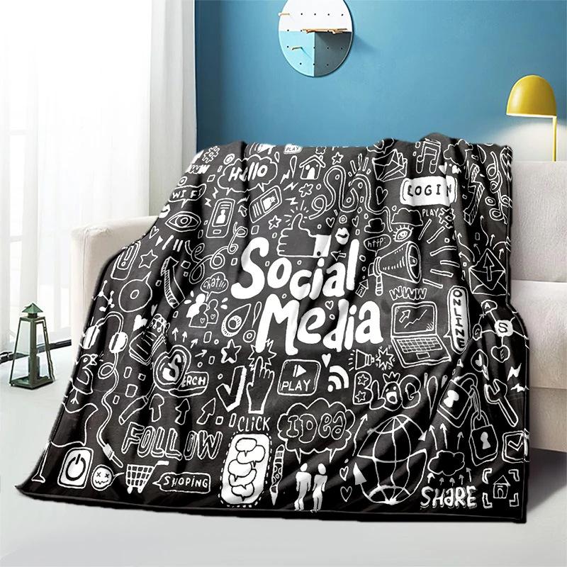 Science education topic Printed Blanket for Sofa Travel Camping Living Room Office Conditioning Blanket for All Seasons Gifts