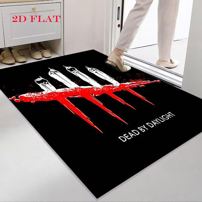 Tappeto Dead by Daylight per Soggiorno Camera da Letto Casa Decorazione Divano, Tappetino Antiscivolo per Giochi Bambini