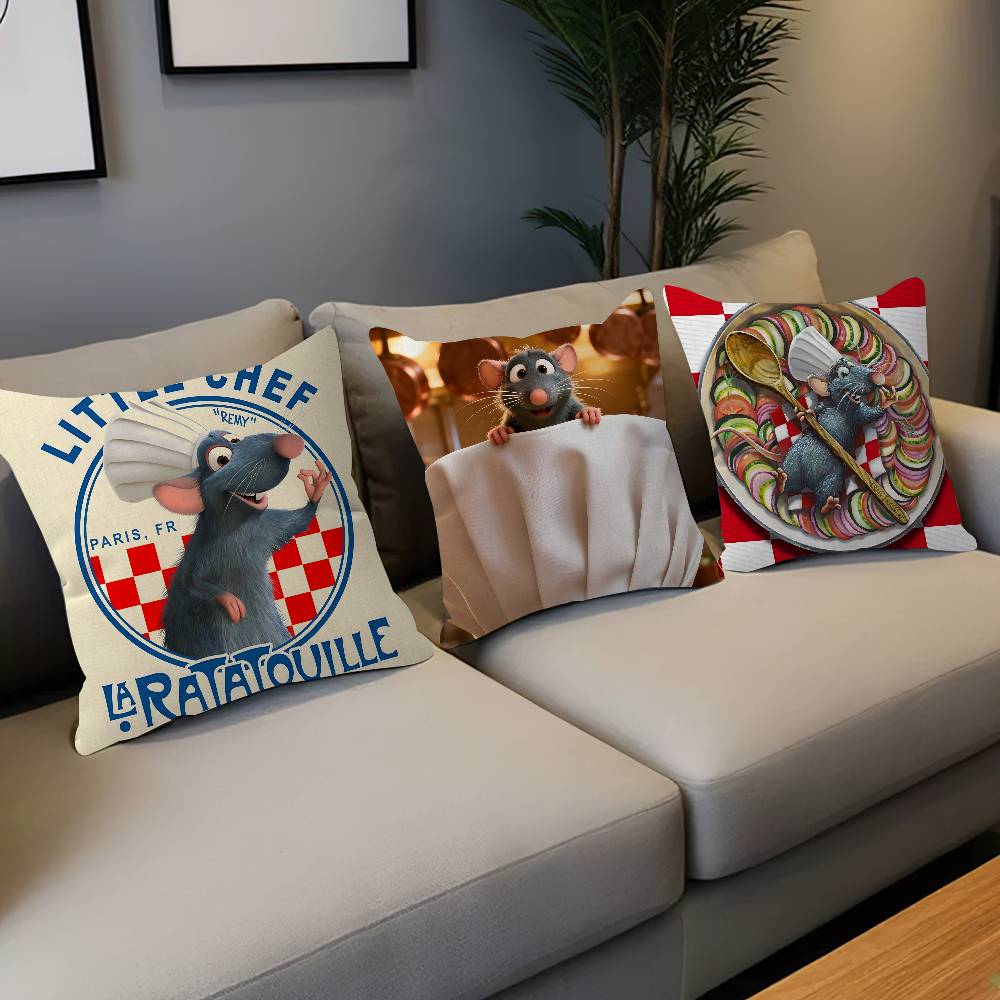 R-Ratatouille Animationsfilm 45*45cm Kissenbezug Dekokissenbezug für Sofakissen