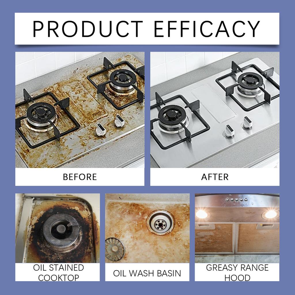 JUE-FISH Multi-Purpose Cleaning Spray Kitchen Heavy Duty Tile Stains Multi-Purpose Cleaning Household Cleaner