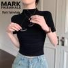 Mark Fairwhale Women's Half-High Collar Slim Fit T-shirt
