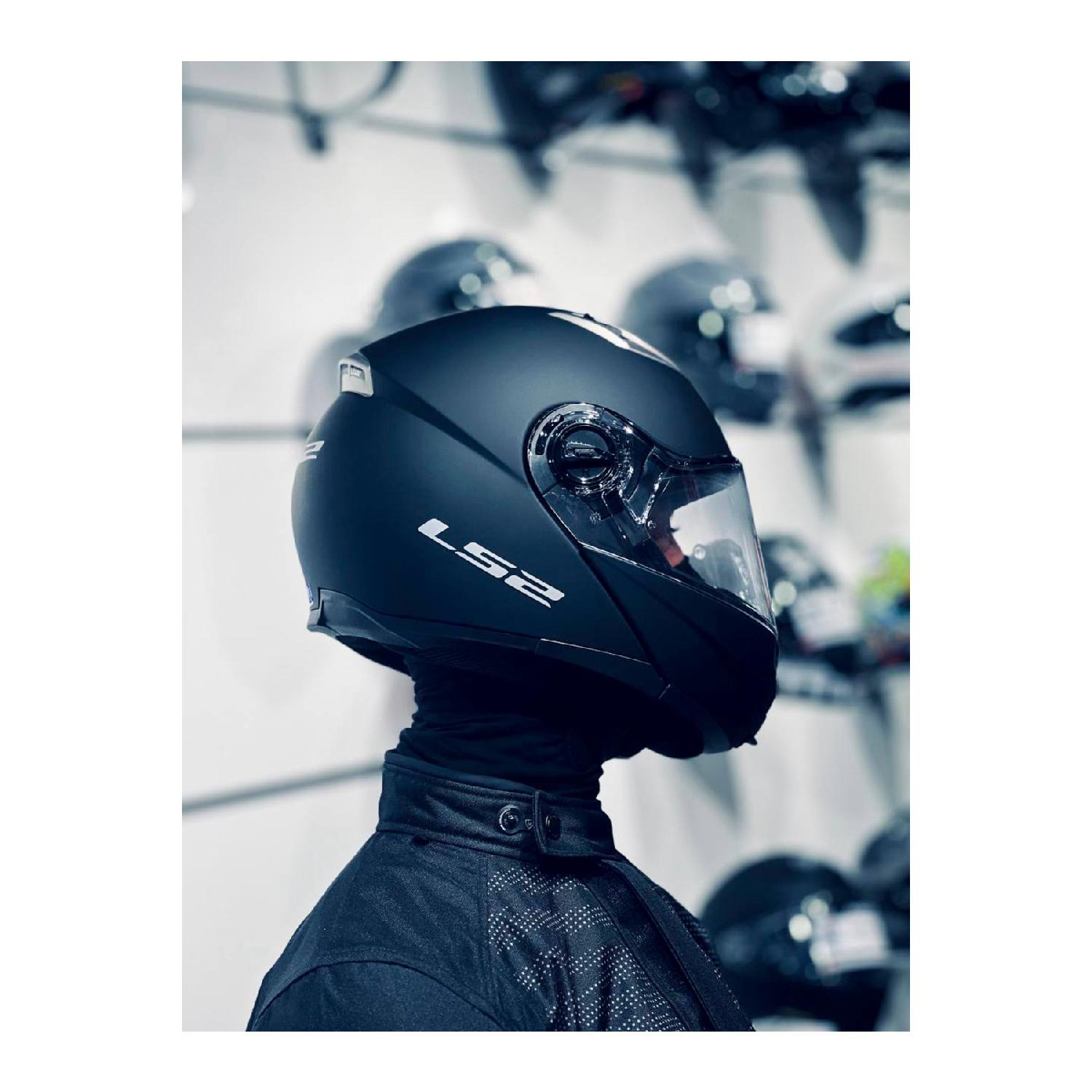 

Guroni Matte Black Chin Open Helmet