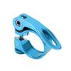 Bike Seats Post Clamp Corrosion Resistant Durable Aluminum Alloy Seats Tube Clip for BicycleBlue