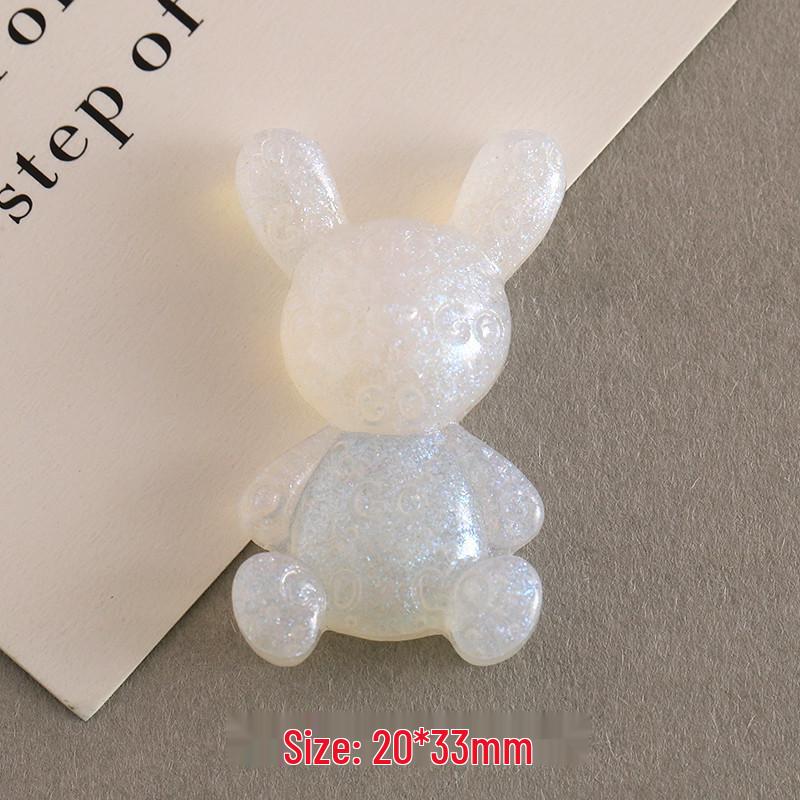 Mermaid Bear & Rabbit Pendants: DIY Phone Case & Fridge Magnet Accessories