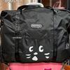 Shoulder Bag Cartoon Cat Nylon Cloth Bag Nylon Gym Storage Bag Casual Travel Duffel Bag  Training