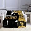 Classic Movie Scarface Blanket Flange Warm Blanket Soft and Comfortable Blanket Home Travel Blanket Bed Linings Birthday Gift