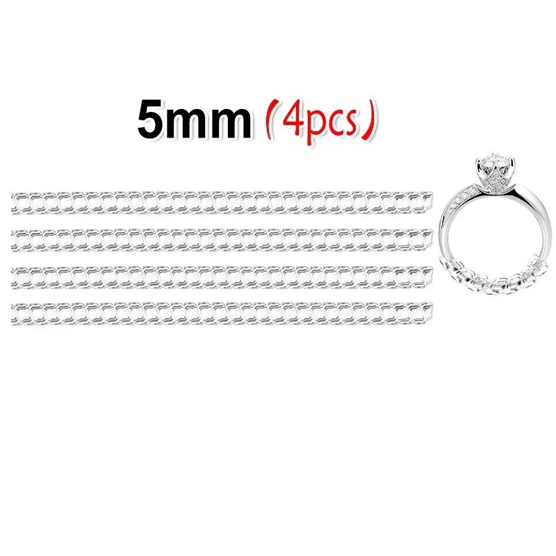 

12pcs/Set Ring Size Reducer Tools Spiral Spring Based Rings Adjust Invisible Transparent Tightener Resizing Tool Jewelry Guard