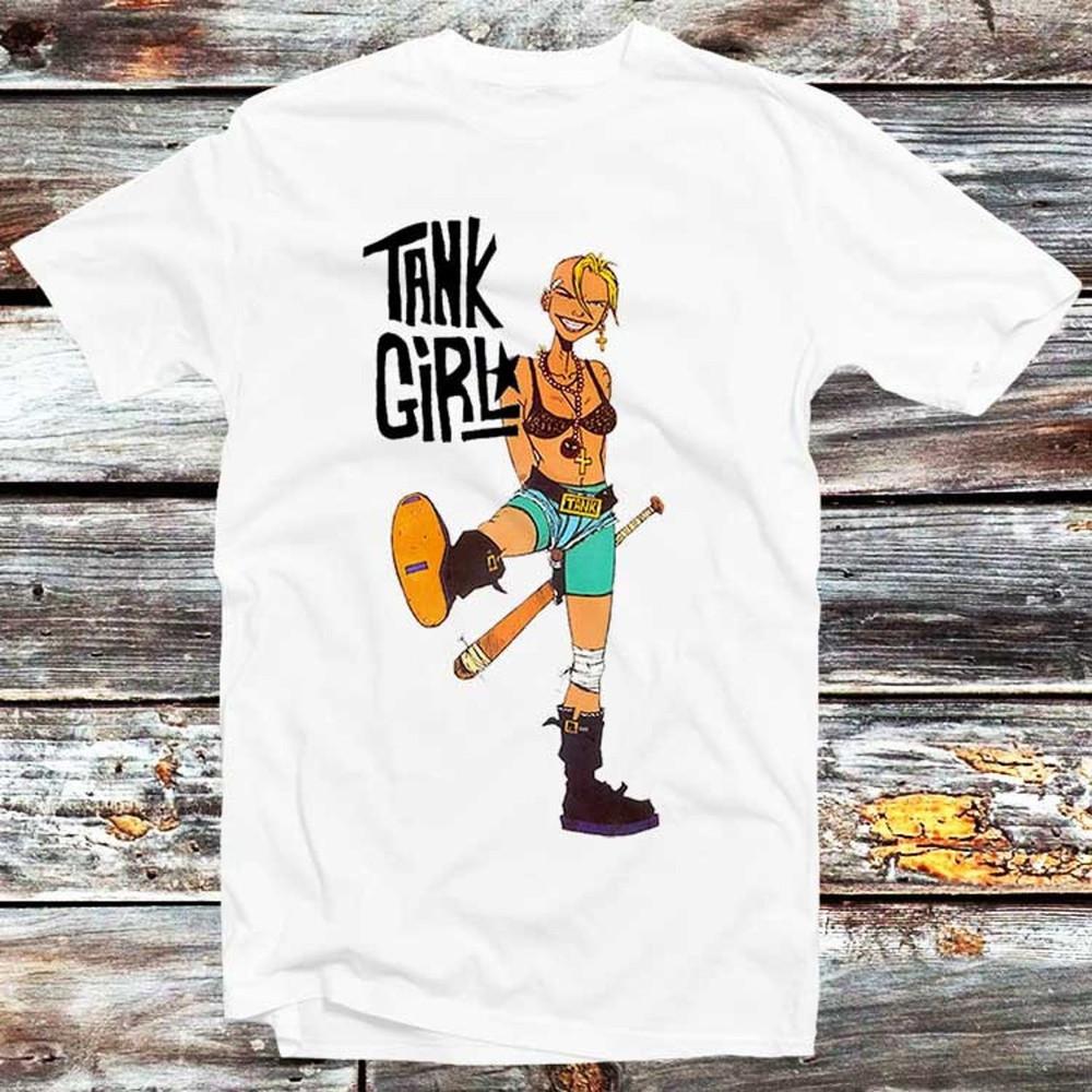 

Angry Funny Baseball Bat Tank Girl T-Shirt Vintage Retro Cool Gift Unisex Tee 3XL