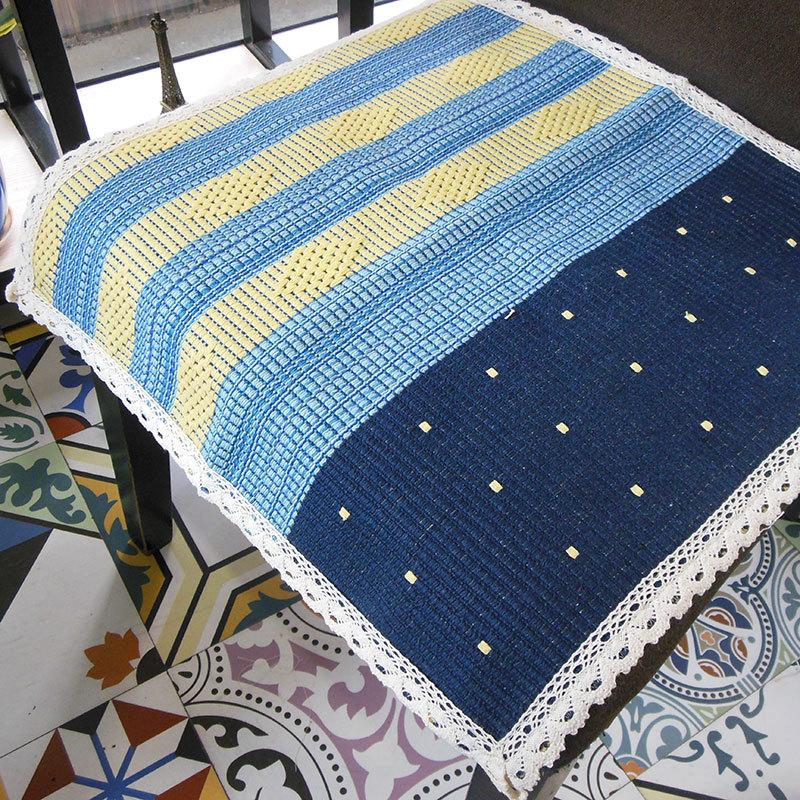 Dining Table and Chair Cover Cushion Cotton and Linen Lace Cushion Summer Seat Single Pp Car Cushion