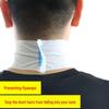 Disposable Neck Protector Paper for Hair Salon: Anti-Hair Clipping Bib for Dyeing, Cutting, and Perming