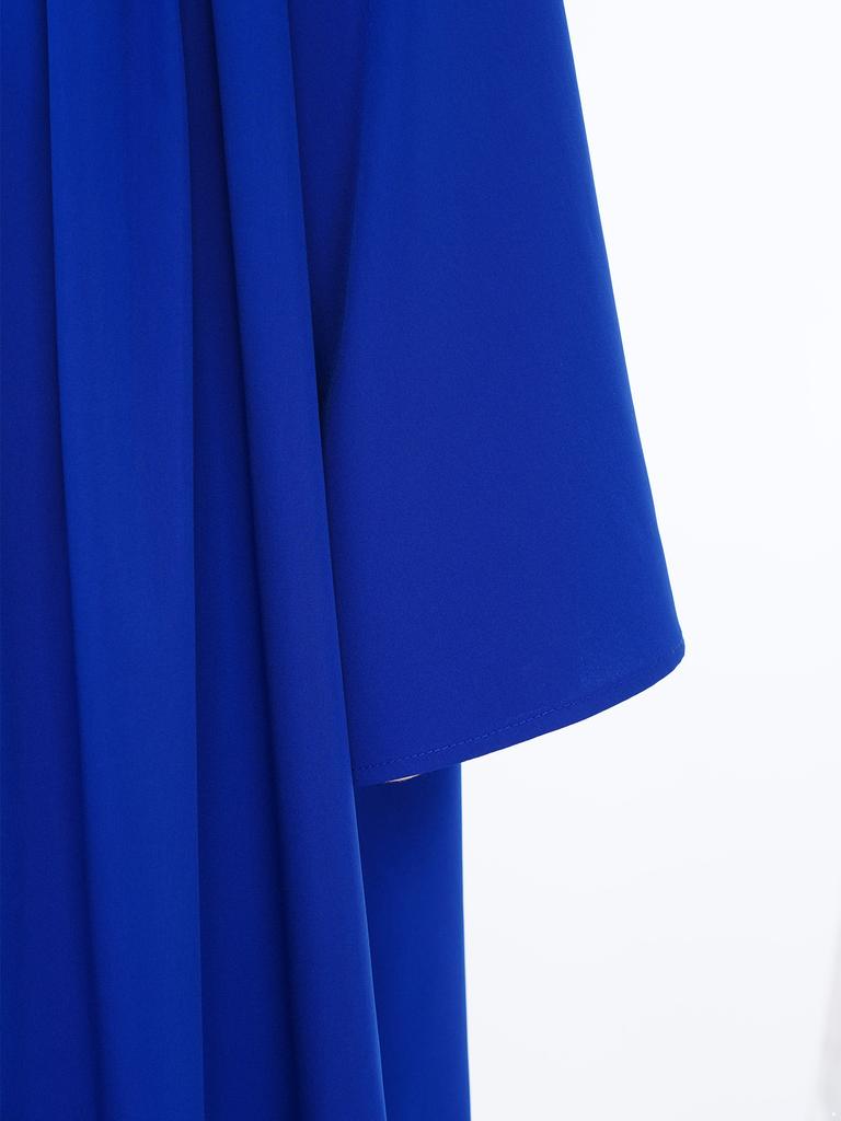 Jungen Mädchen Gottesdienstrobe Metallic Colorblock Patchwork Plissiertes Gewand mit unsichtbarem Reißverschluss hinten